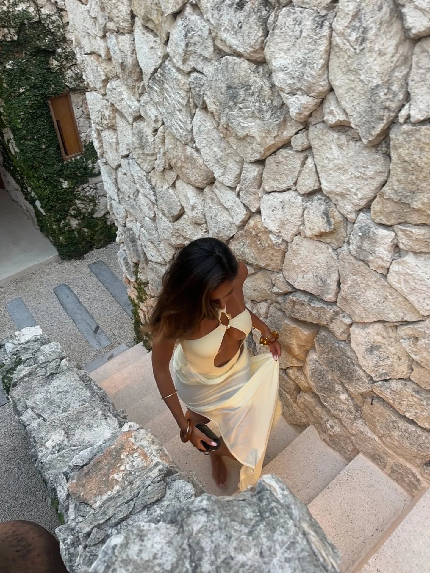 Athena Dress - soft yellow