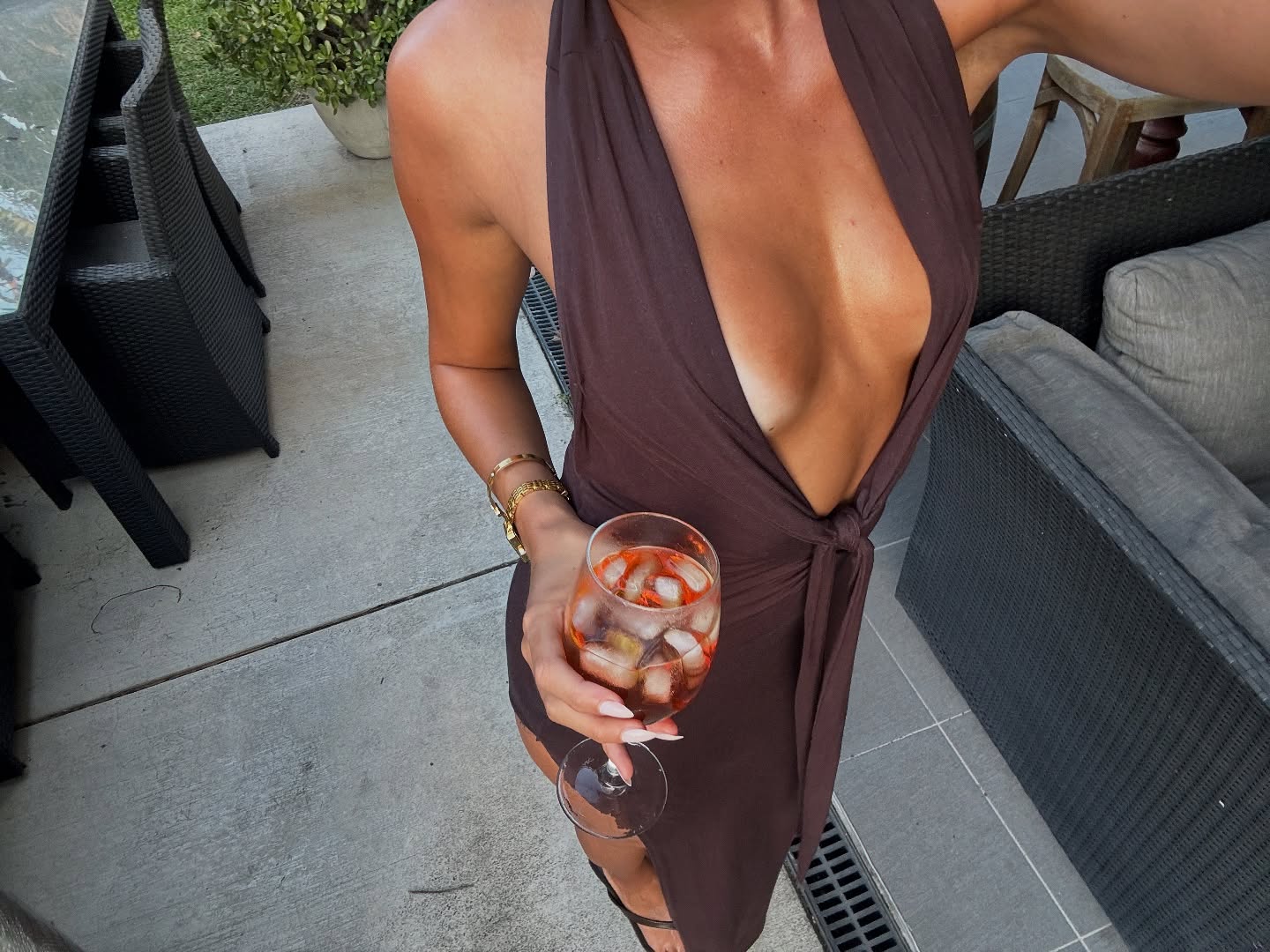 Gisele Maxi Dress - Espresso