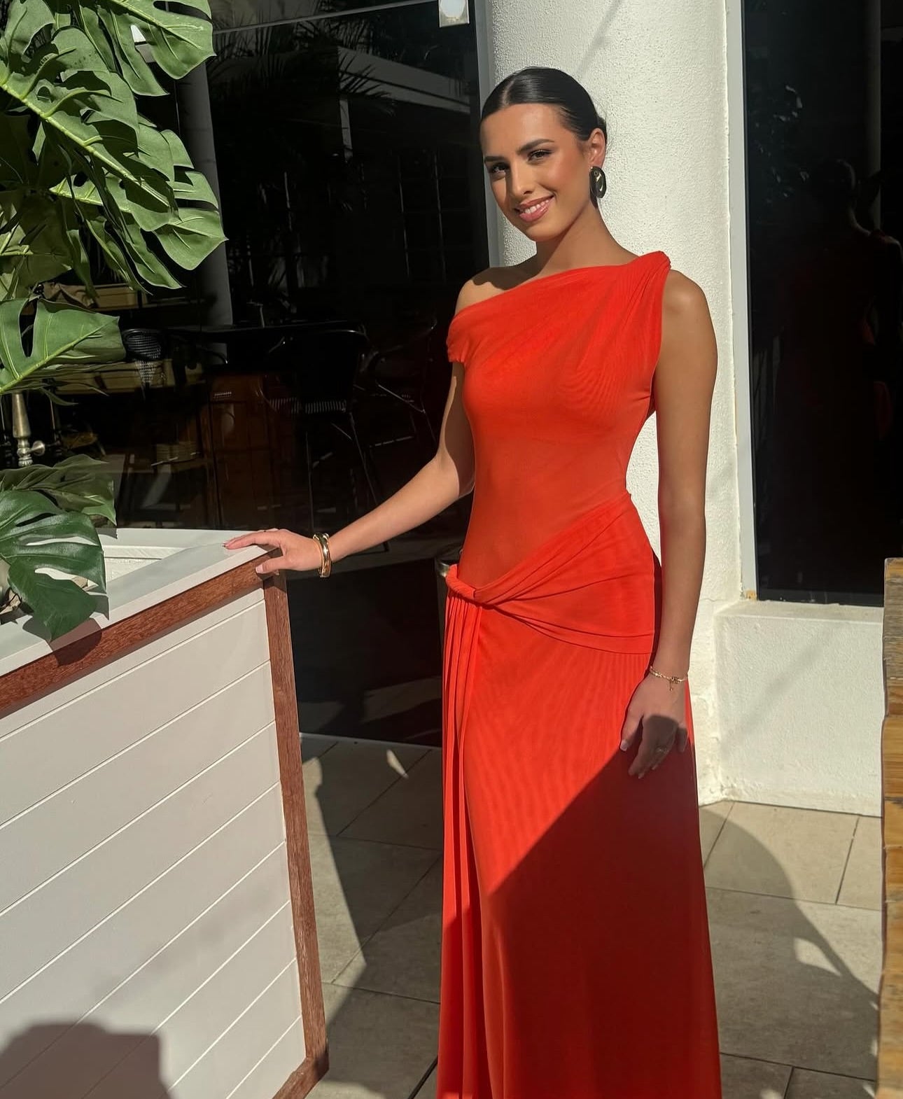 Sisal Mesh Dress - Chilli