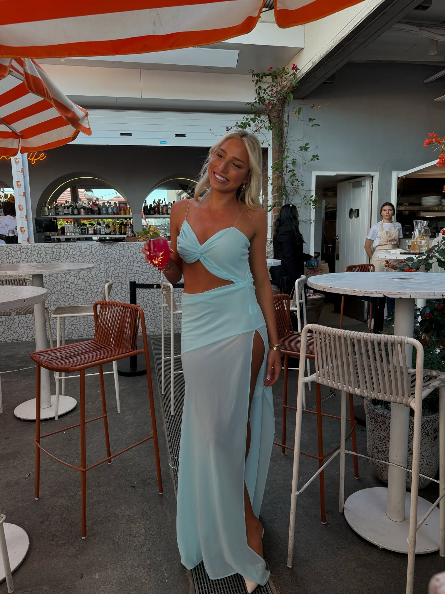 Dahlia Dress - baby blue