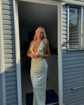 Whisked away halter maxi