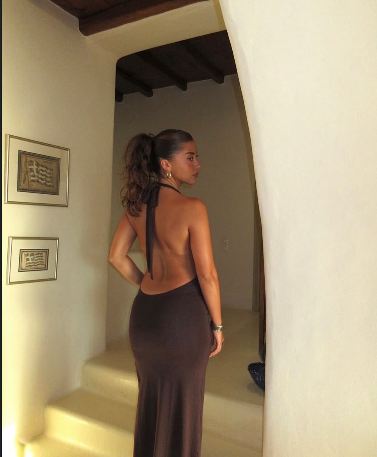 Gisele Maxi Dress - Espresso
